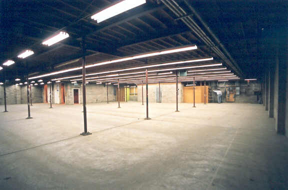 Here's the same view of the building when we started. On the left are the same three posts.