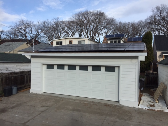 The solar garage.