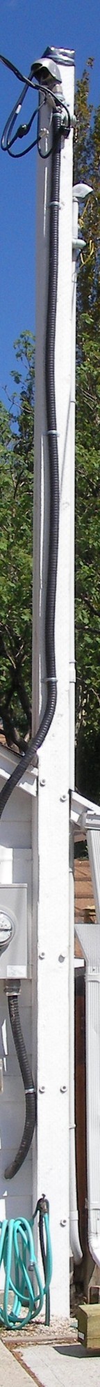 The new electrical service to our house.